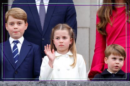 Prince George, Charlotte and Louis to experience major household first, seen here standing on the balcony of Buckingham Palace