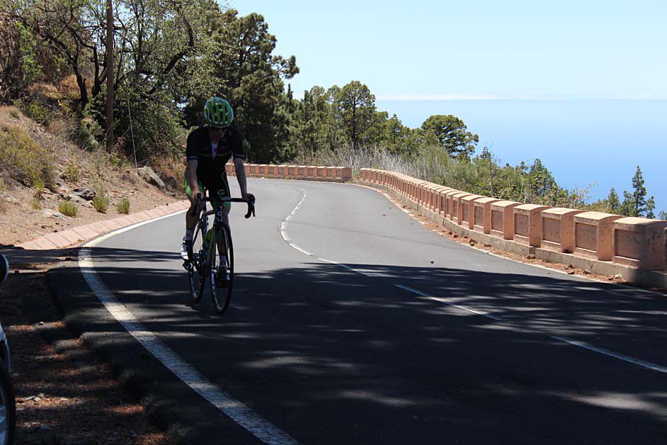 Andrew Talansky on the climb