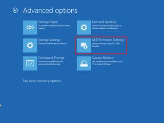 Open UEFI firmware settings