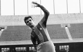 Sandor Kocsis, signed by the Barcelona Football Club, 1969, Barcelona, Spain