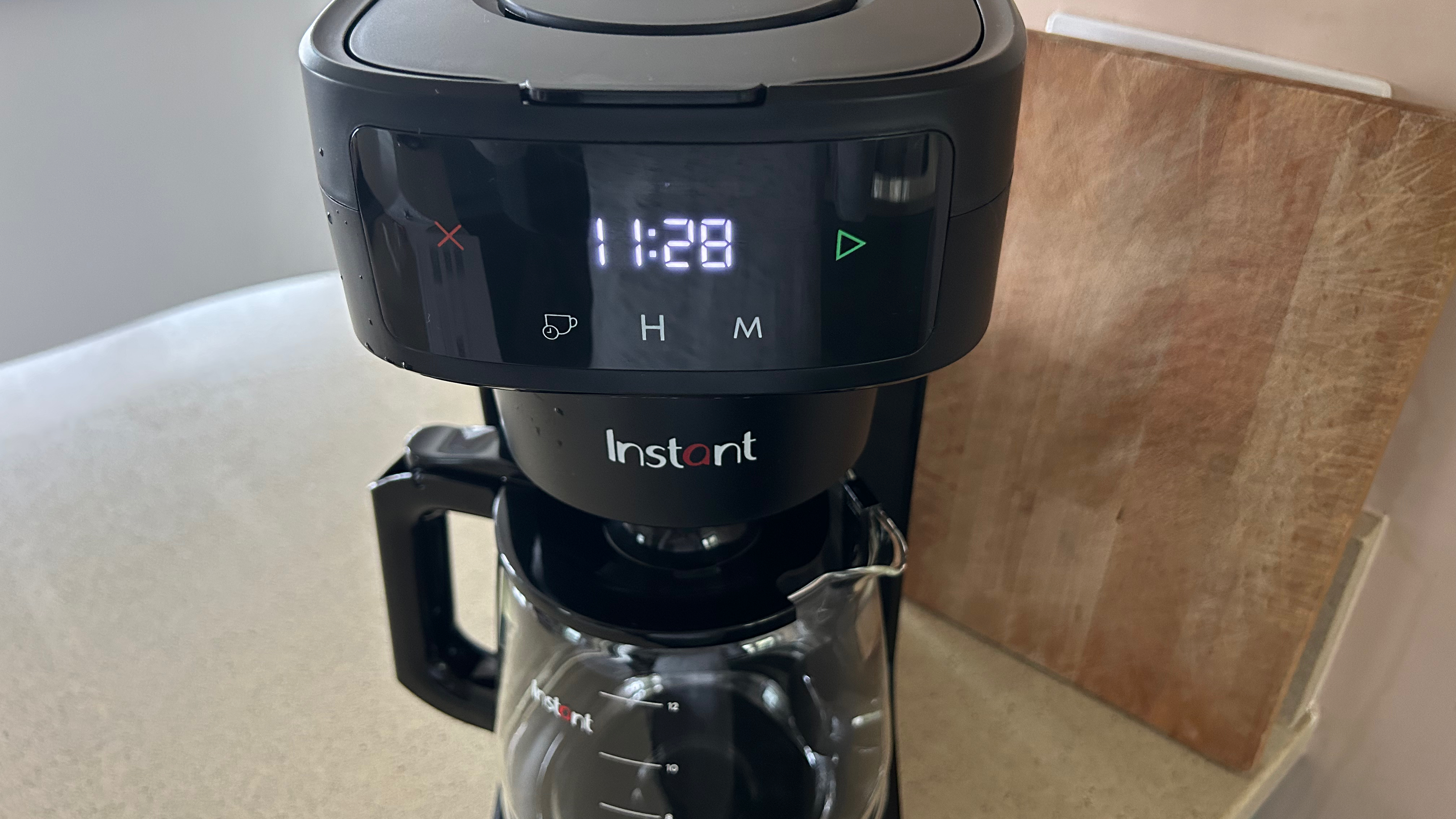 Close up of Instant Fusion brew coffee maker