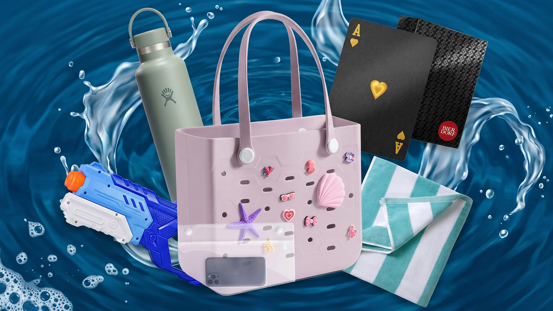 A selection of pool accessories.