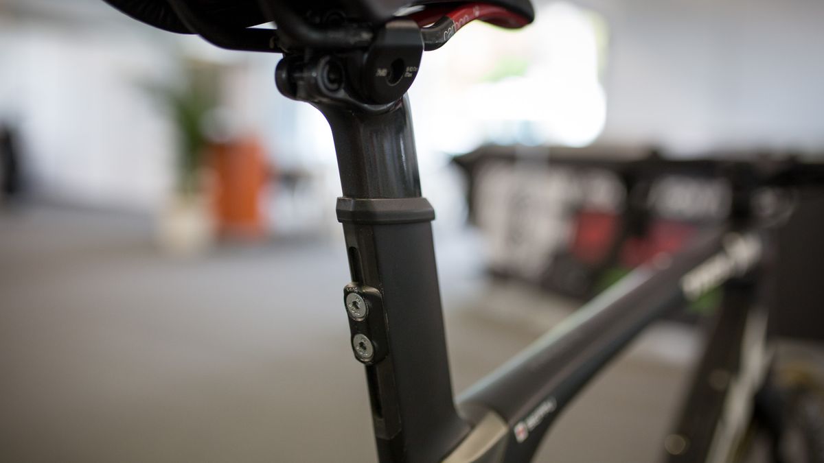 The Madone has a unique seat clamp system
