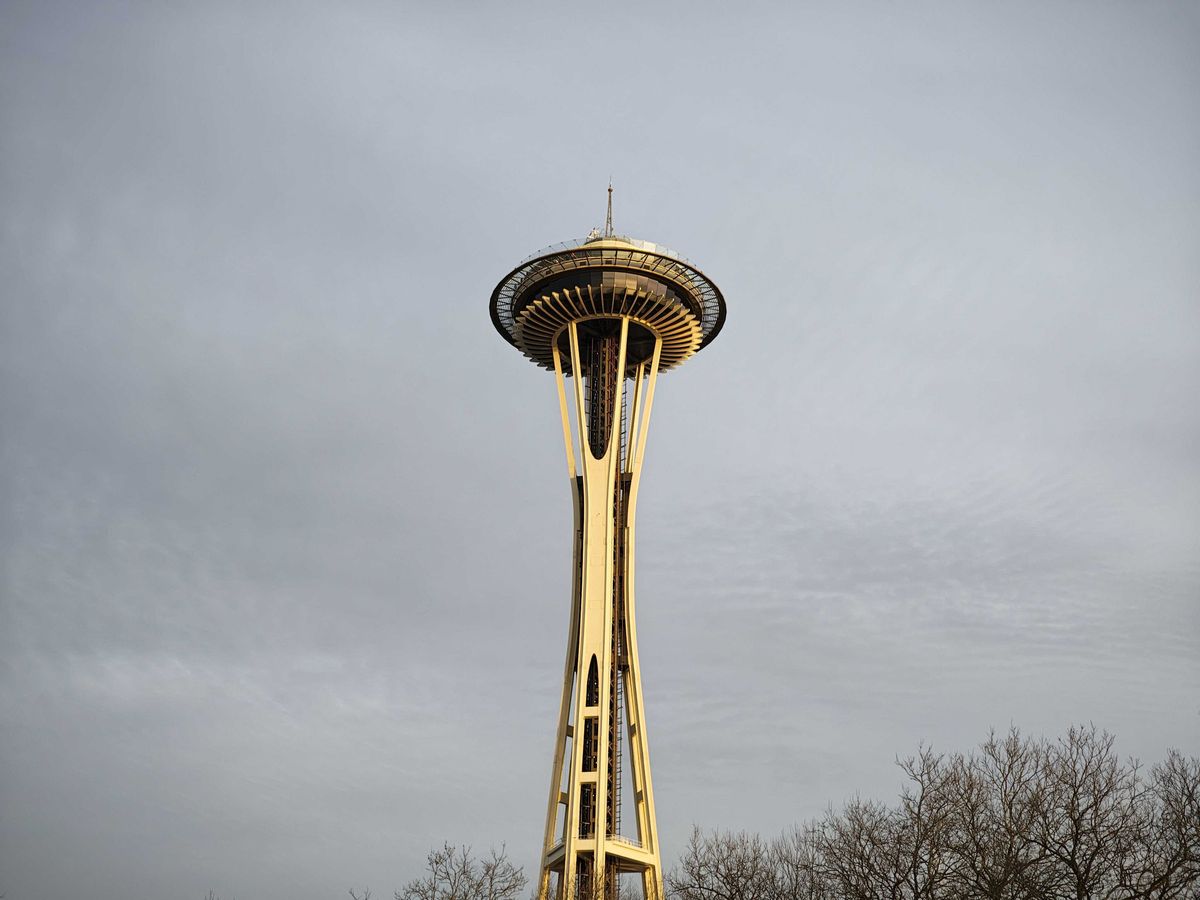 The Seattle Space Needle at 2x zoom