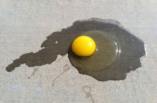 fry an egg on the sidewalk