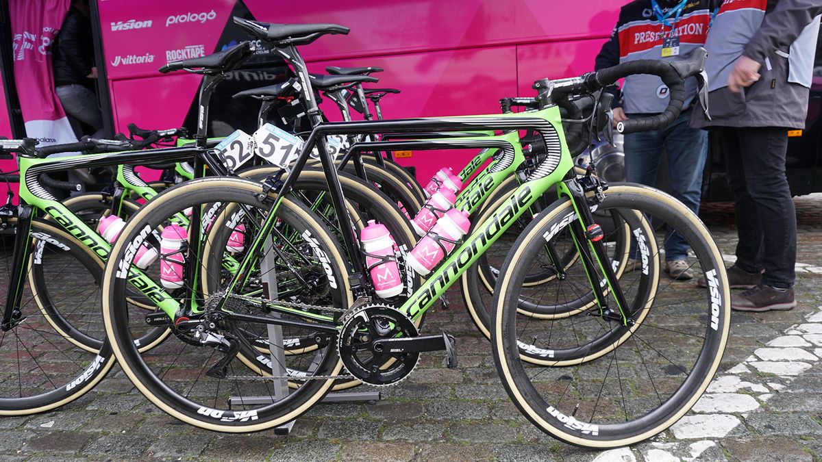 Sep Vanmarcke's (EF-Drapac) Cannondal SuperSix for the 2018 Tour of Flanders