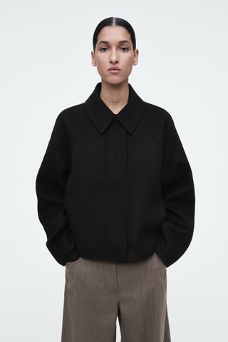 Short Double-Faced Wool Jacket