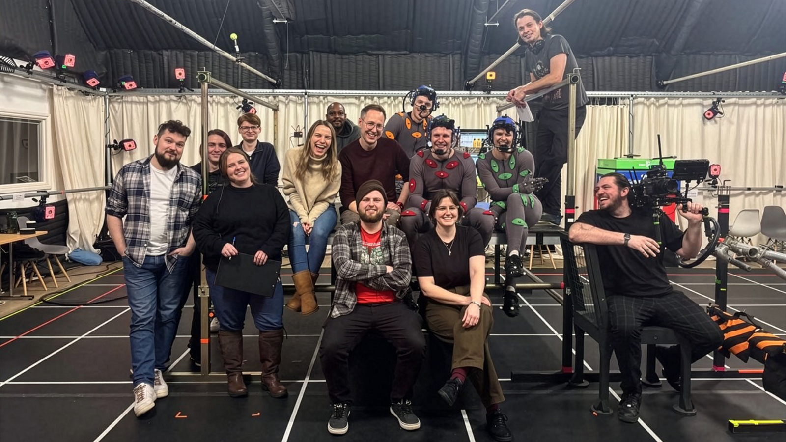 People on a motion capture set