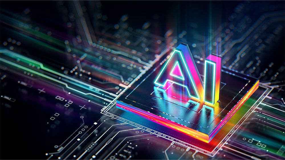 The letters AI appear on a computer chip