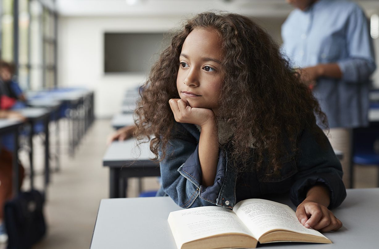 sad images children new normal schools