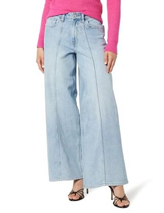 Damen Drop Casual Frida Jeans, Light Indigo, 42, Größe Large