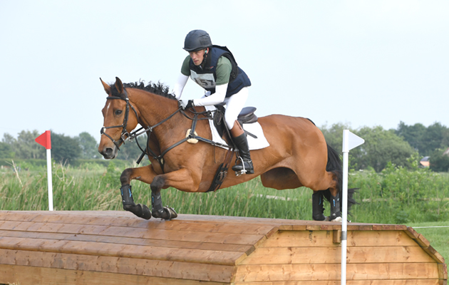 Simon Grieve riding THE RUTMAN in Adv Section D during the Little Downham (1) Horse Trials at the Ely Eventing Centre in the village of Little Downham near Ely in Cambridgeshire in UK on 1st June 2018