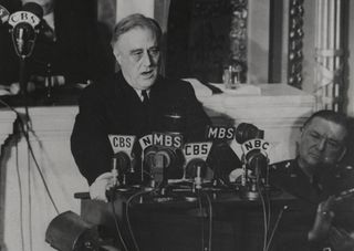 ... which the 32nd President of the United States Franklin D Roosevelt delivered in his famous 1941 State of the Union address.