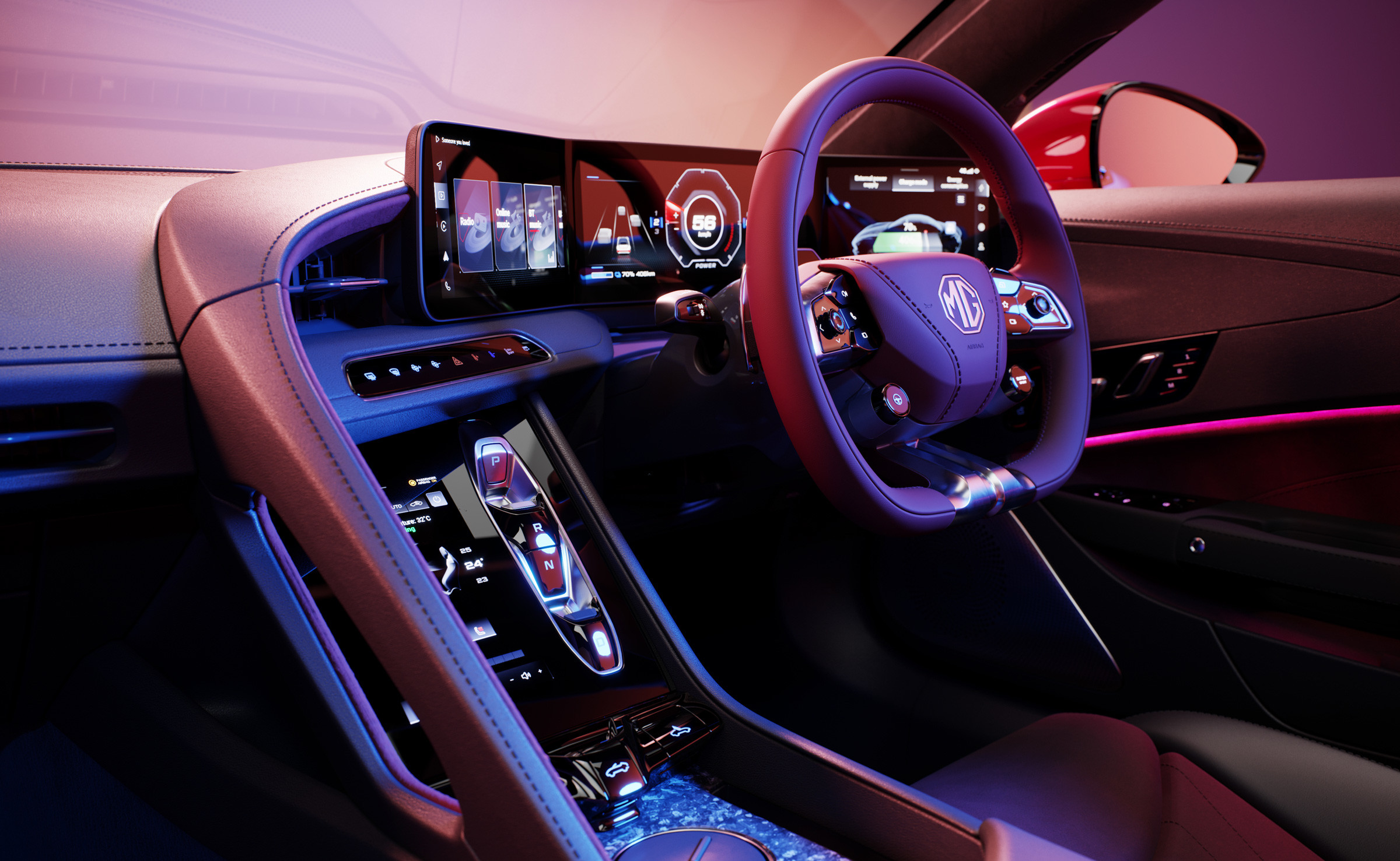 MG Cyberster dashboard