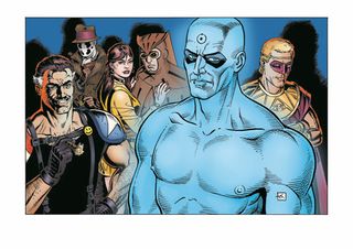 Having been allowed the time to develop each individual, the Watchmen characters are Gibbons favourite designs (© DC Comics)