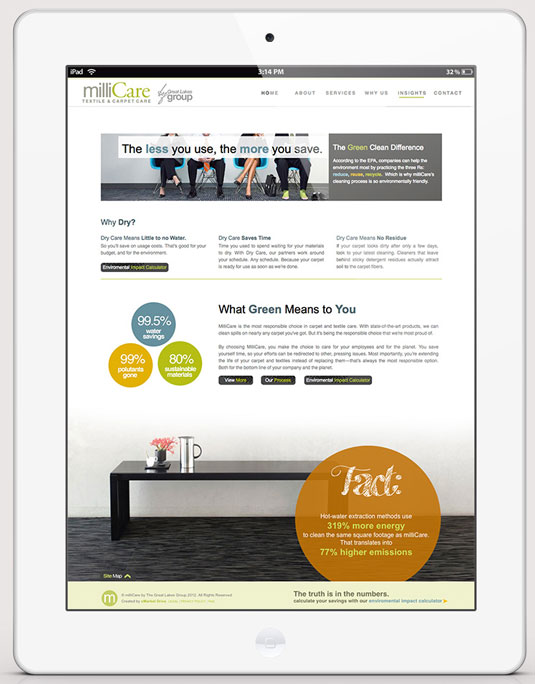 Clients like Millicare just care about results, not how the site was made