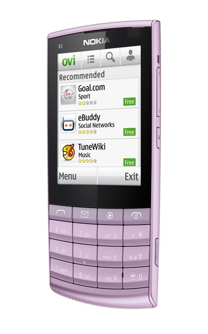 Nokia x3 touch and type