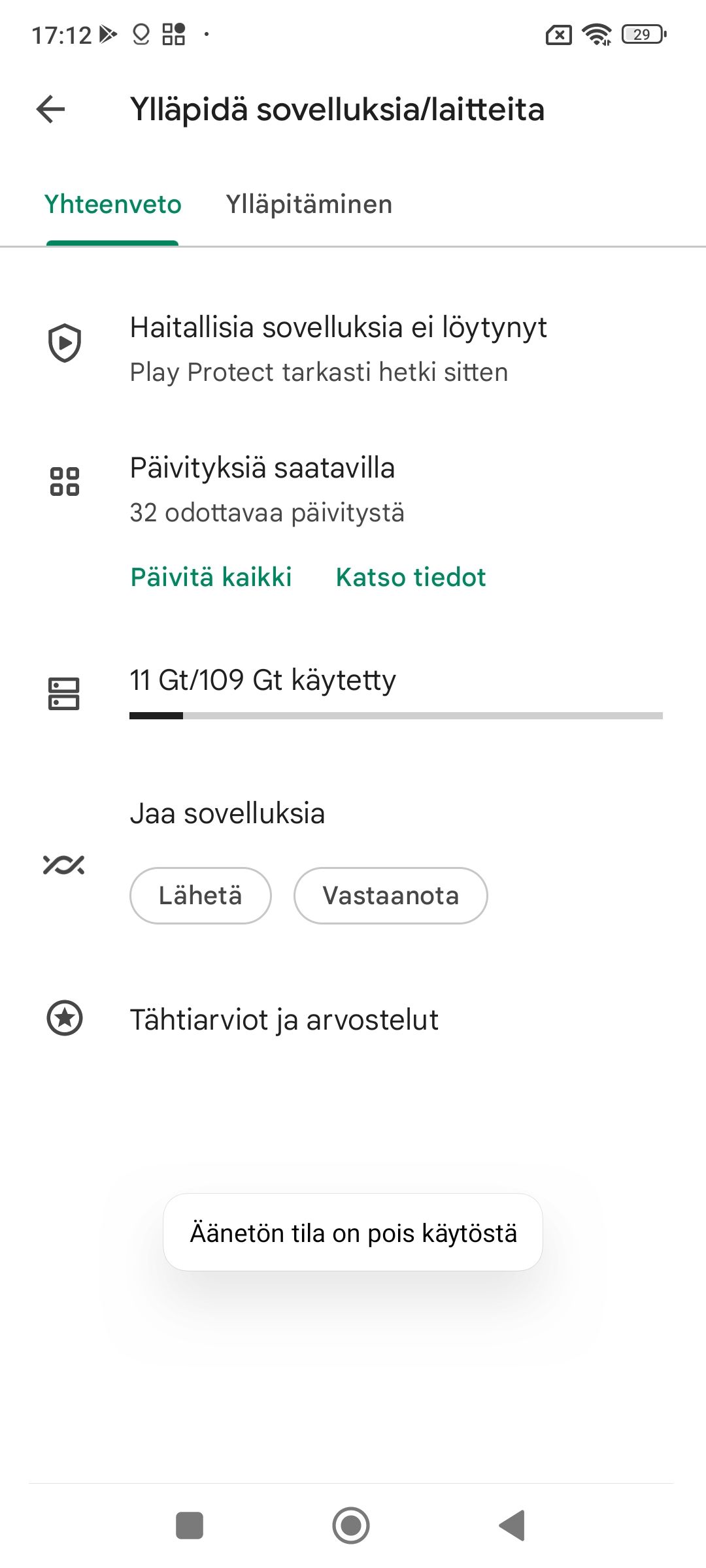 Android-sovelluksen p&auml;ivitt&auml;minen 4