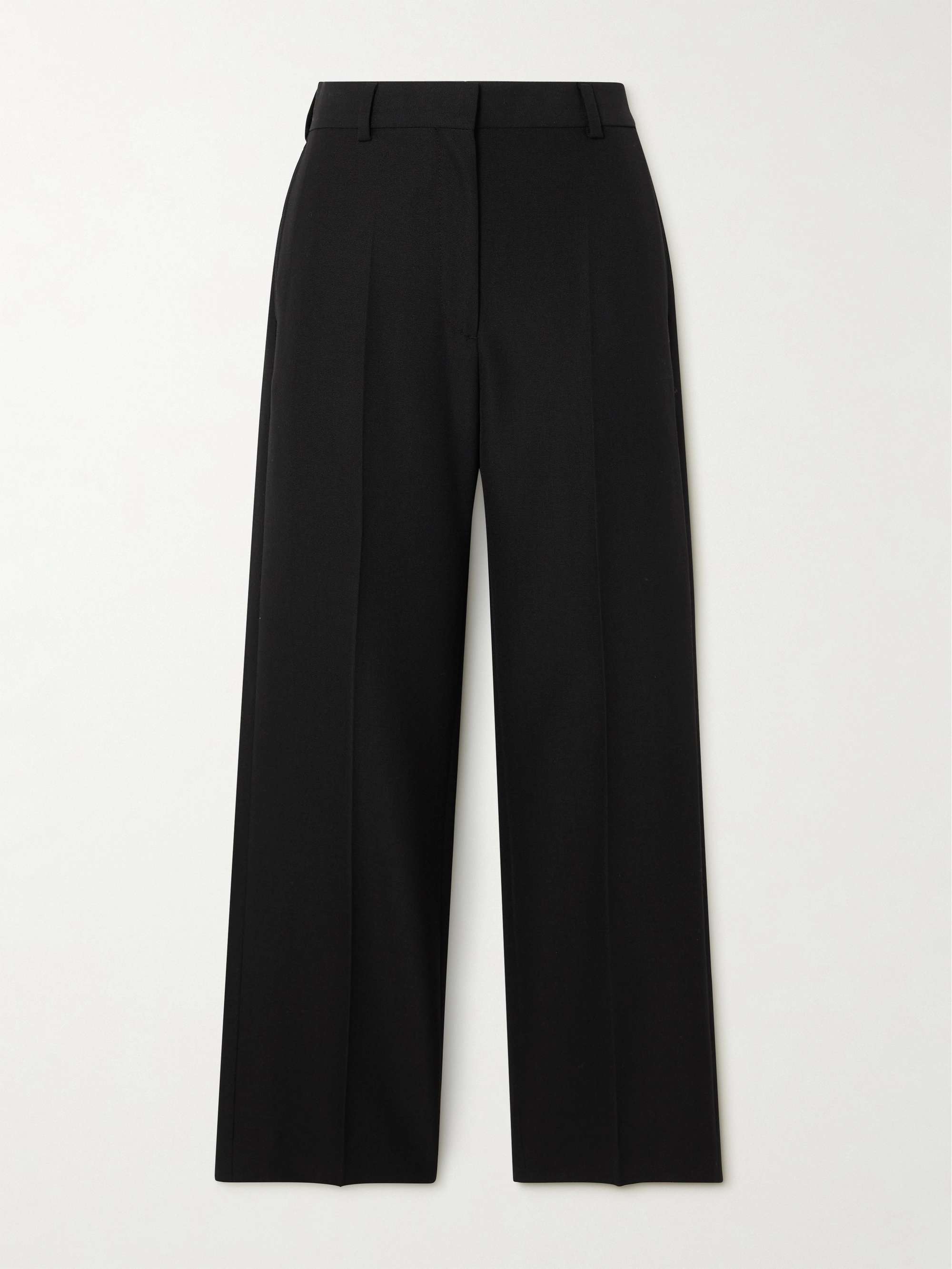 Recycled-Crepe Straight-Leg Pants