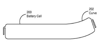 Apple curved battery patent