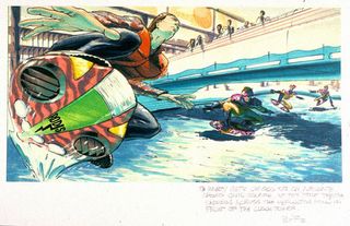 Back to the Future hoverboard sketch