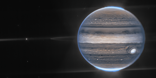 Composite image of Jupiter from James Webb Telescope
