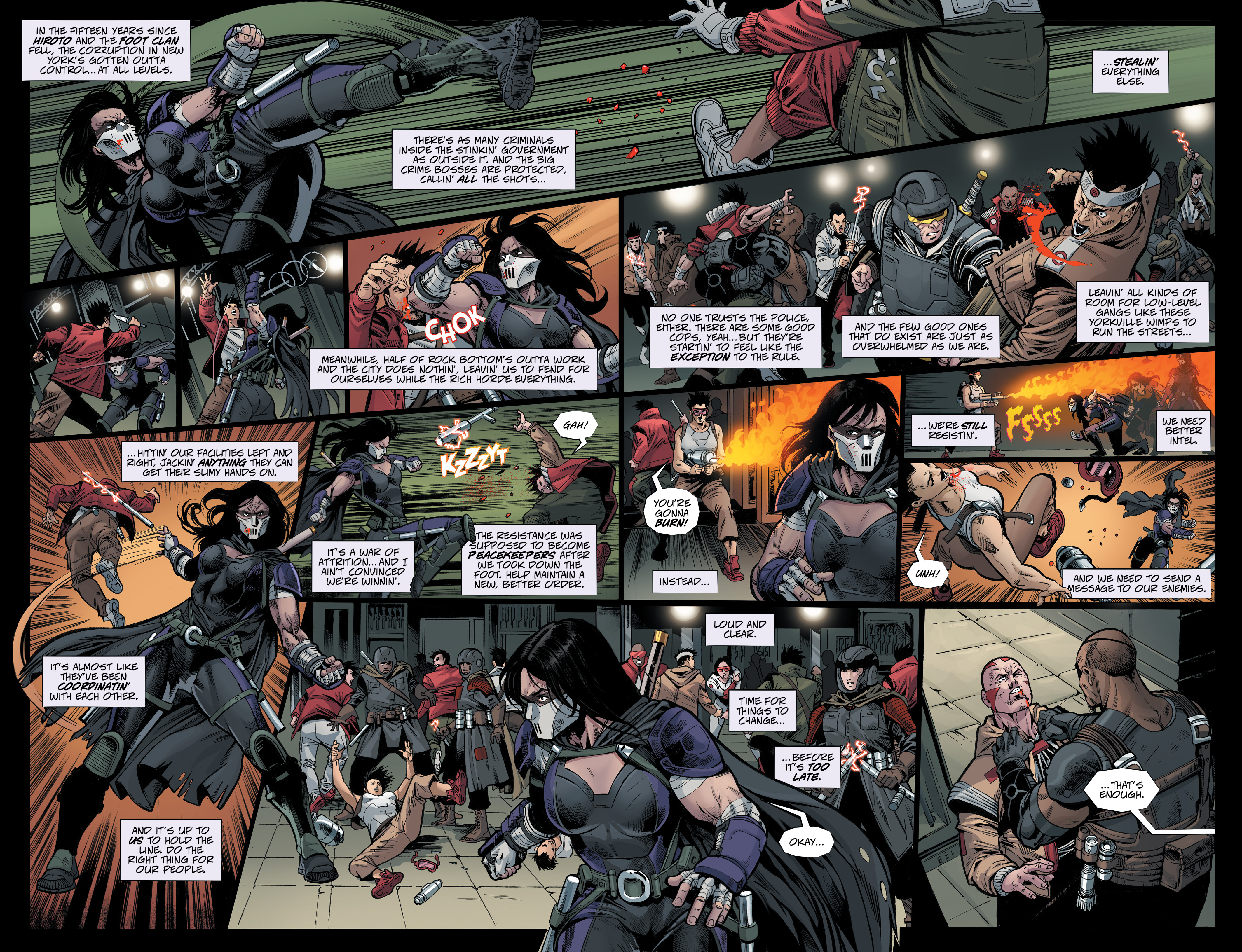 Pages from Teenage Mutant Ninja Turtles: The Last Ronin II - Re-Evolution #1