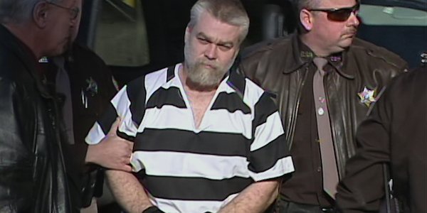 Steven Avery in a prison uniform