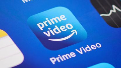 Amazon Prime Video streaming service app icon shown on a mobile phone