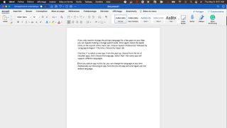 Microsoft Word with French as default language