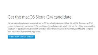How to download macOS Sierra final release candidate right now