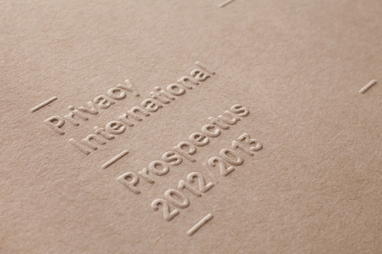 Embossed packaging adds to the look and feel
