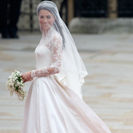 Kate Middleton wearing her wedding dress