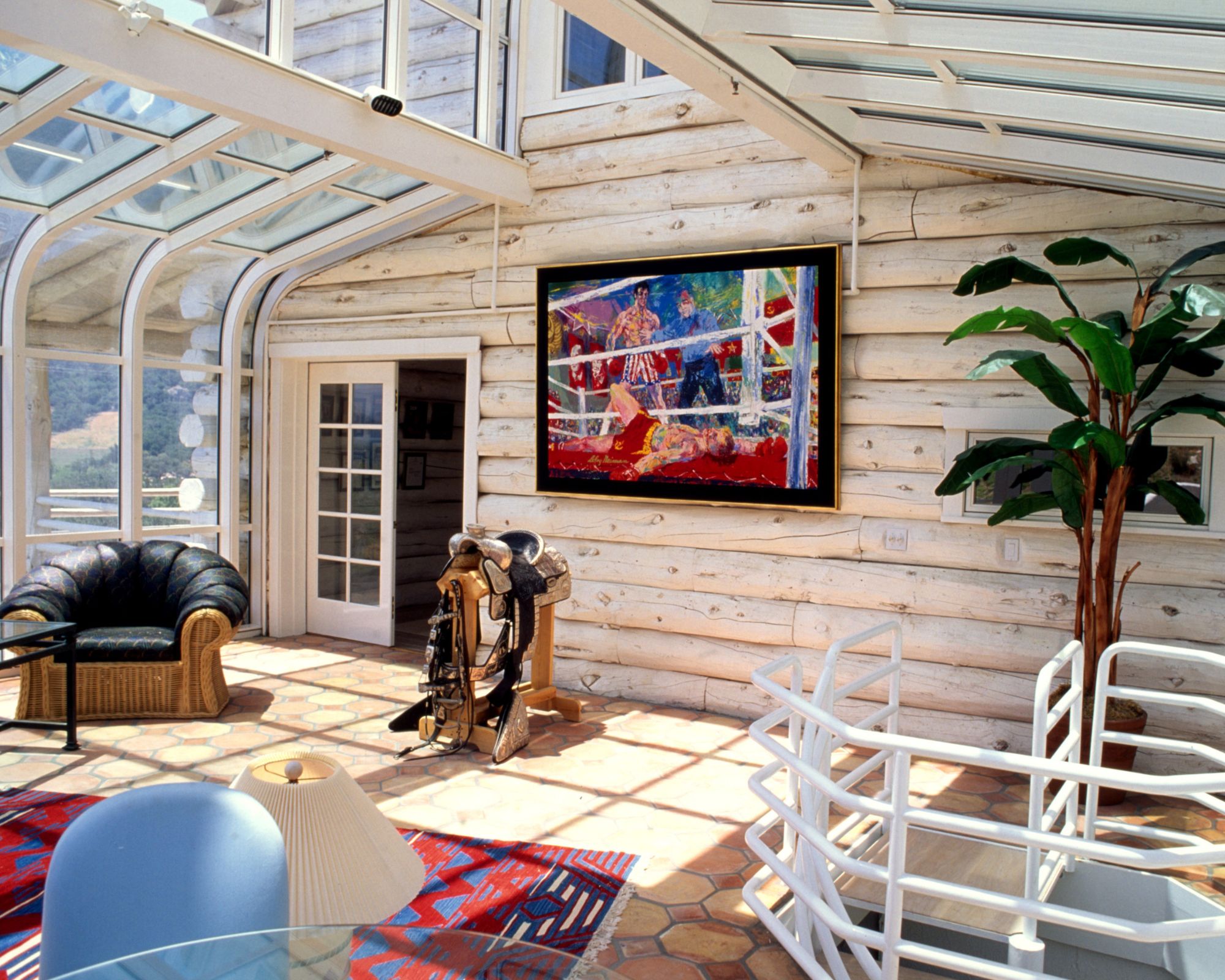 sylvester stallone's living room