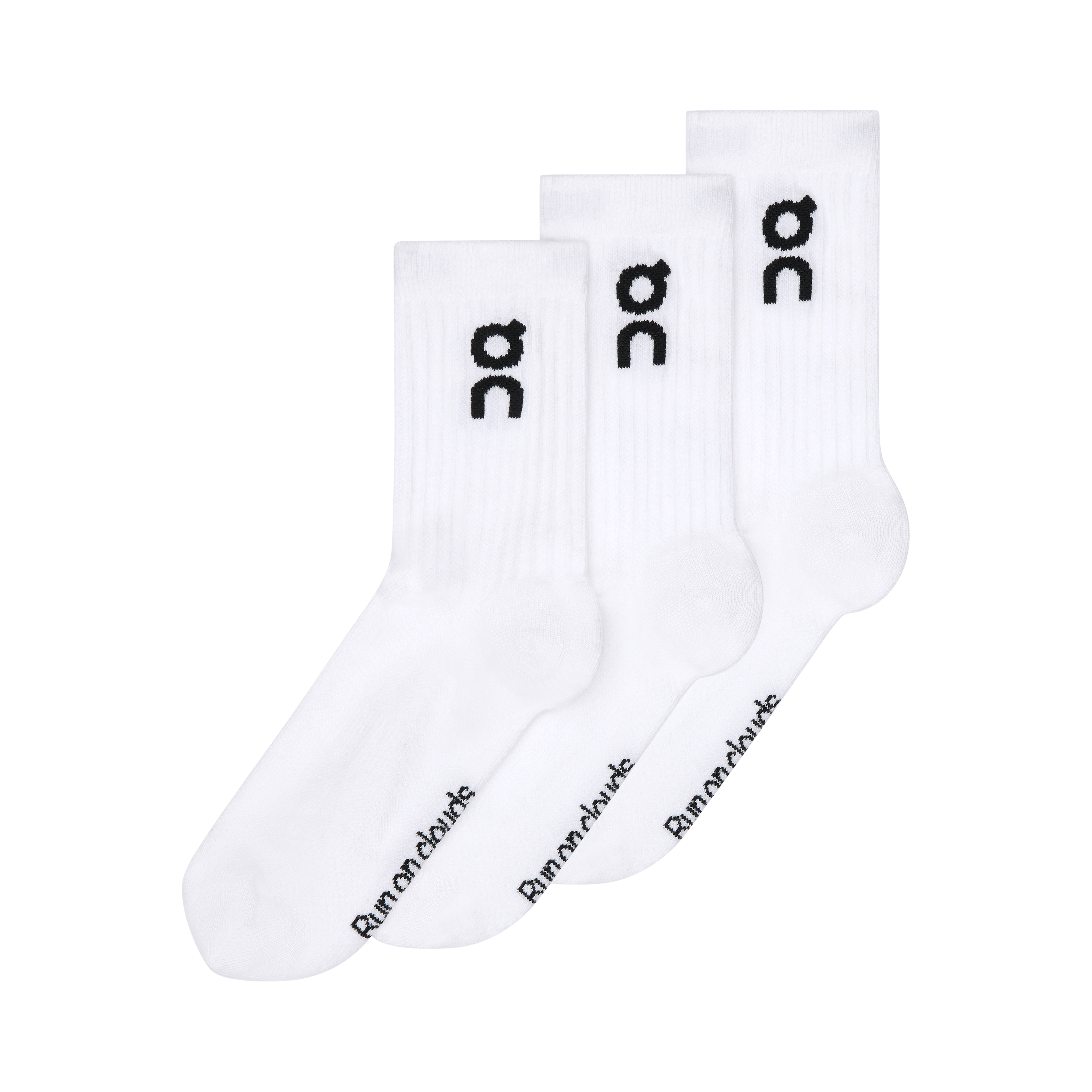 Logo Sock High 3p White