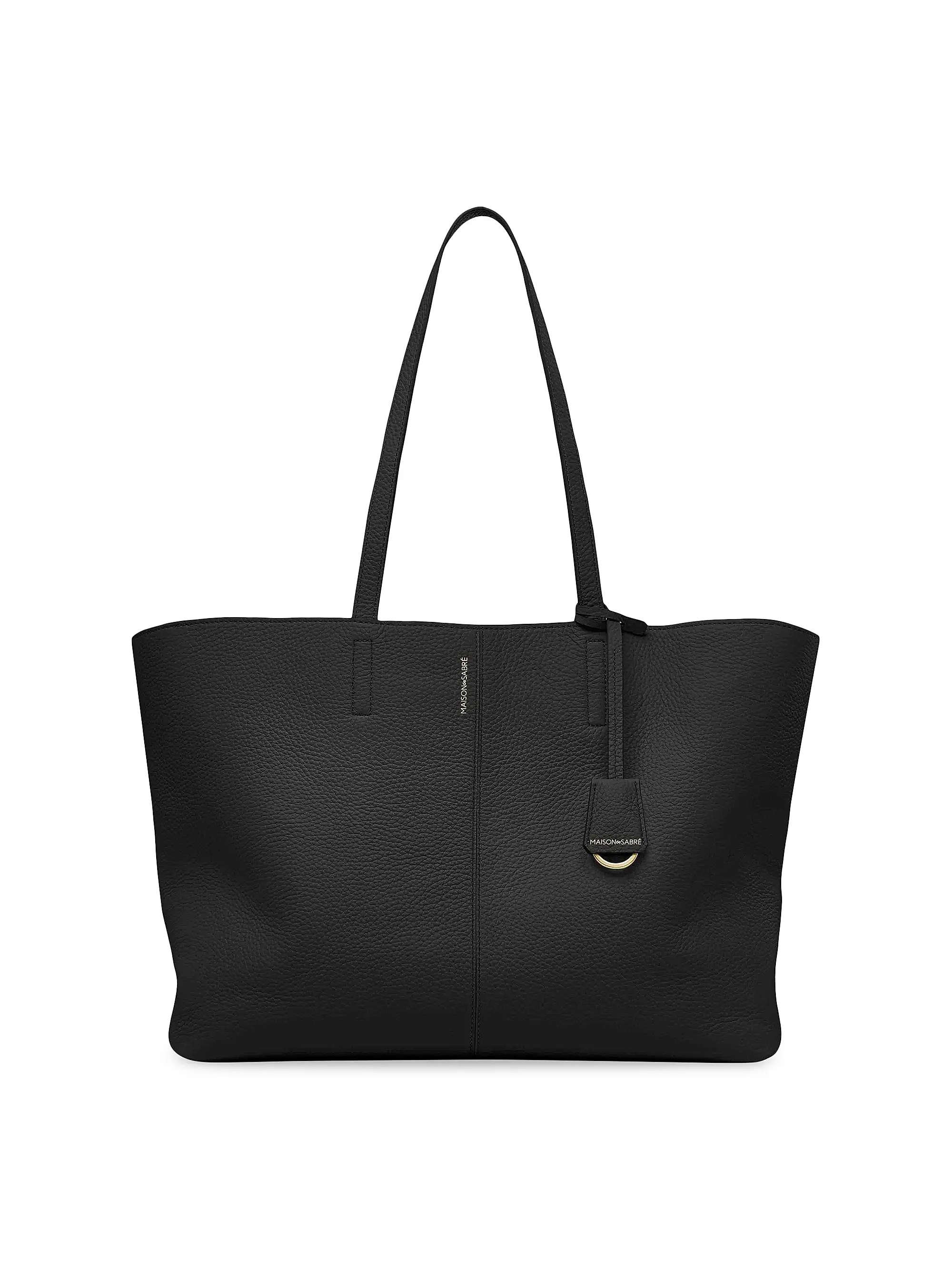 Large Leather Snap Soft Tote