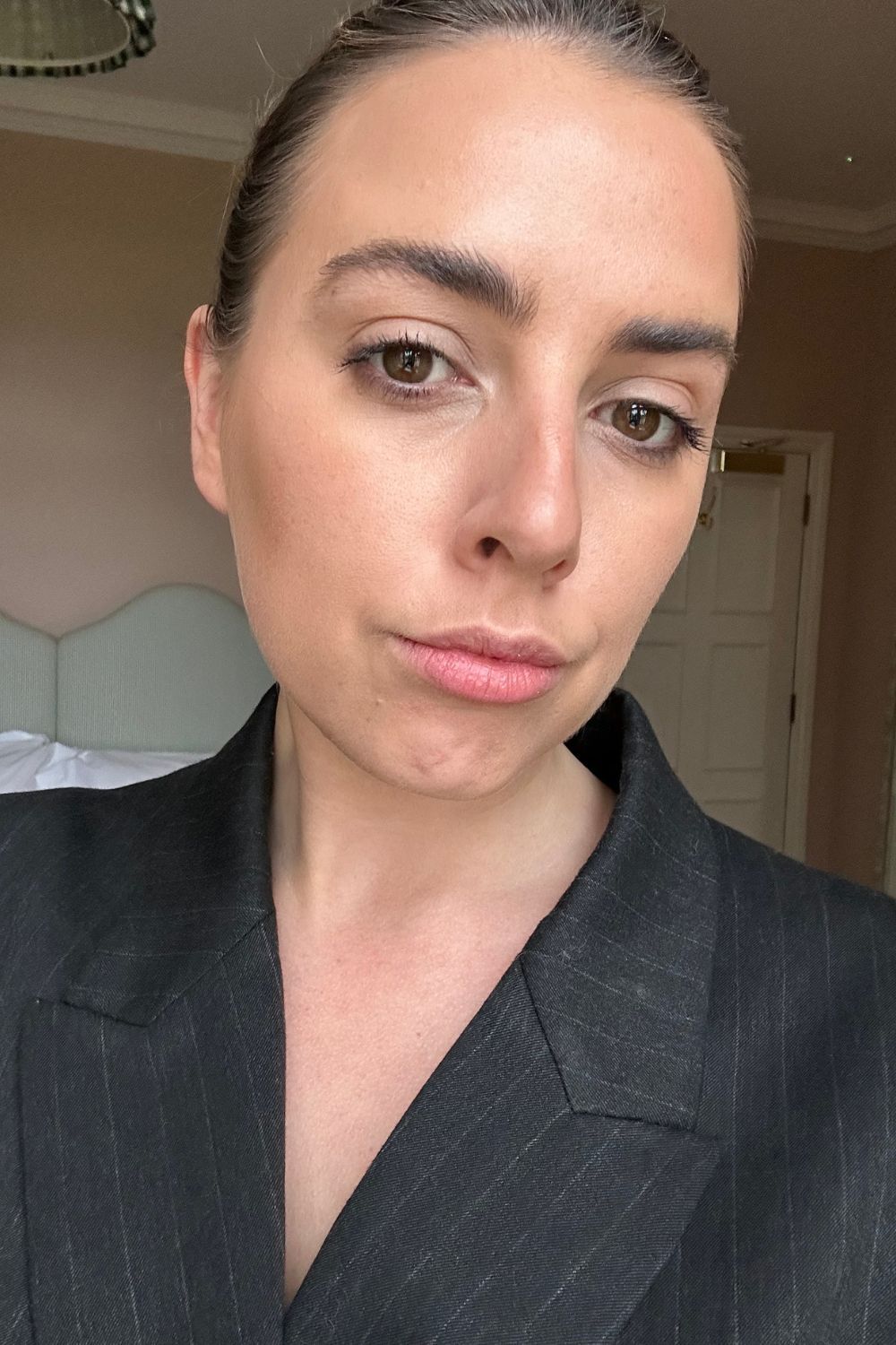 Acting Senior Beauty Editor Shannon Lawlor wearing Nars Soft Matte Foundation