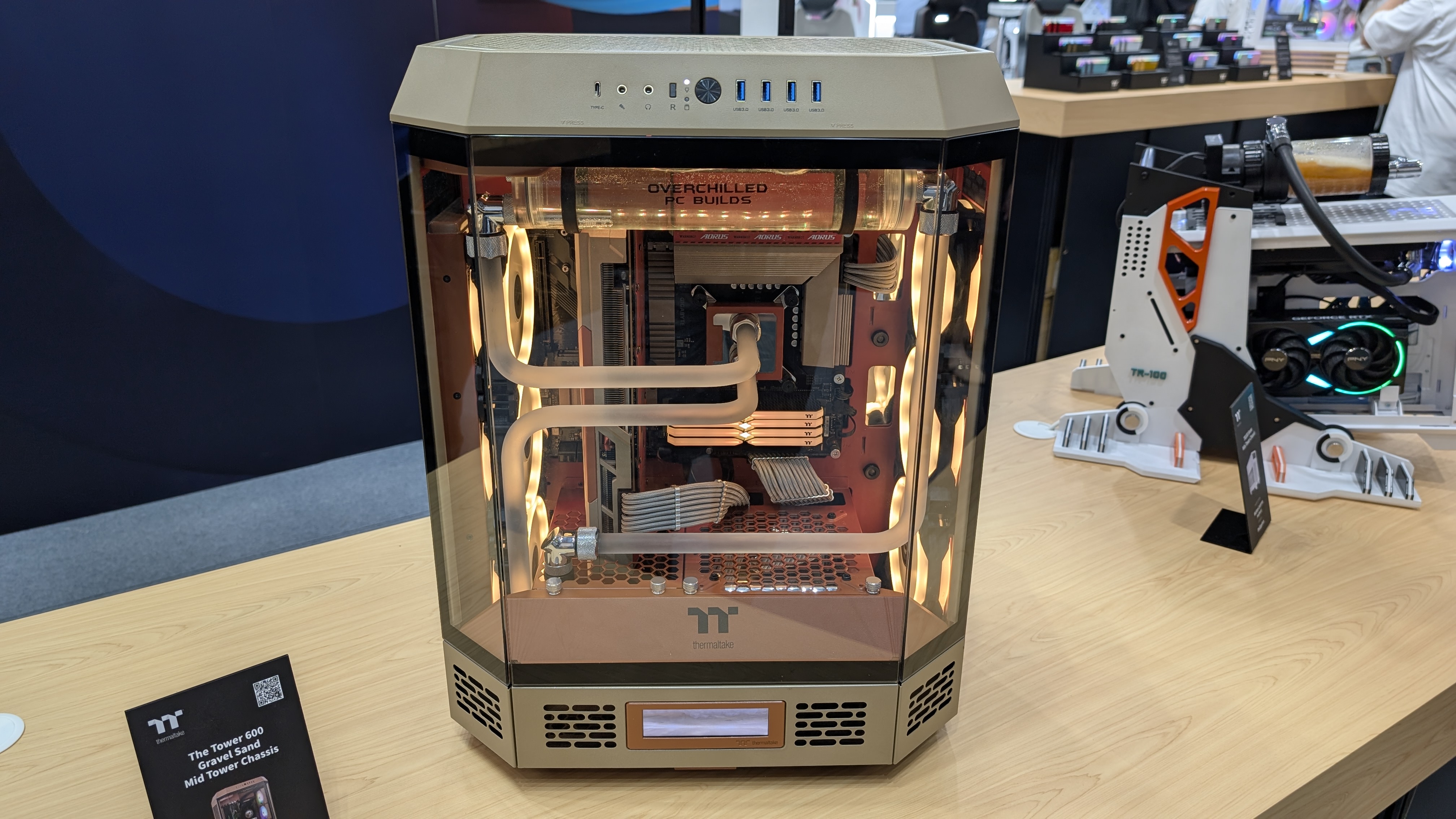 Thermaltake Tower 600 custom case build at Computex 2025