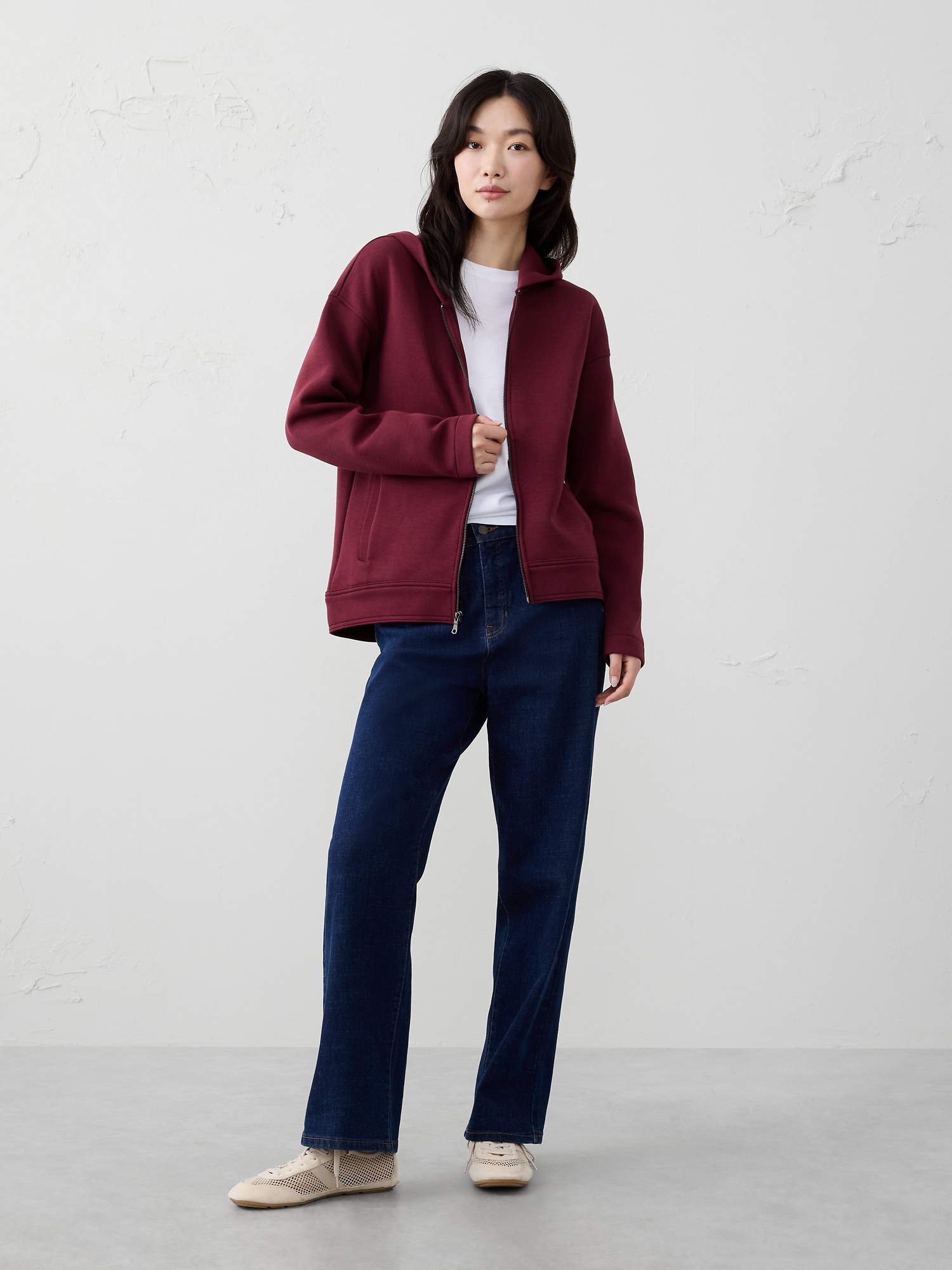 Soft Knit Zip Hoodie