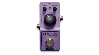 An Ibanez Chorus Mini guitar pedal