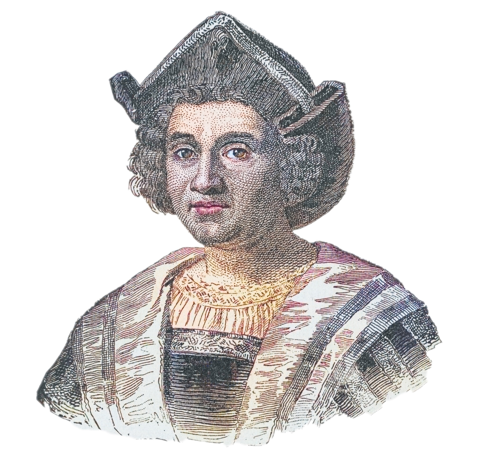 An illustration of Christopher Columbus