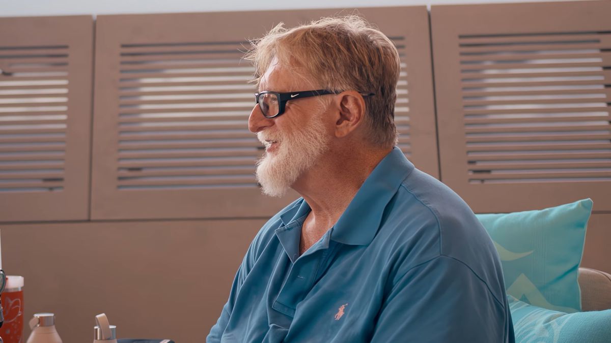 Gabe Newell makes surprise appearance in an ad for the yacht company he bought last year, riding around in his $500 million boat