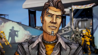 Handsome Jack from Borderlands 2 wears a cocky grin.