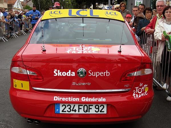 The car of the Tour director Christian Prudhomme.