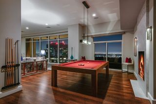 The games room at Matthew Perry's condo