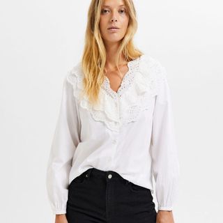 Selected Femme broderie anglaise blouse
