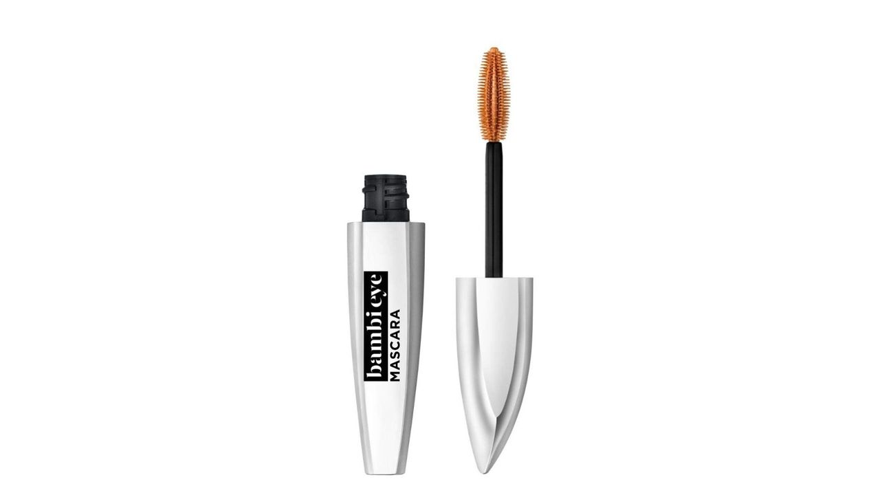 An opened silver L'Oreal mascara tube for the best L'Oreal mascara.
