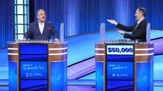 Patton Oswalt and Brendan Hunt on Celebrity Jeopardy!
