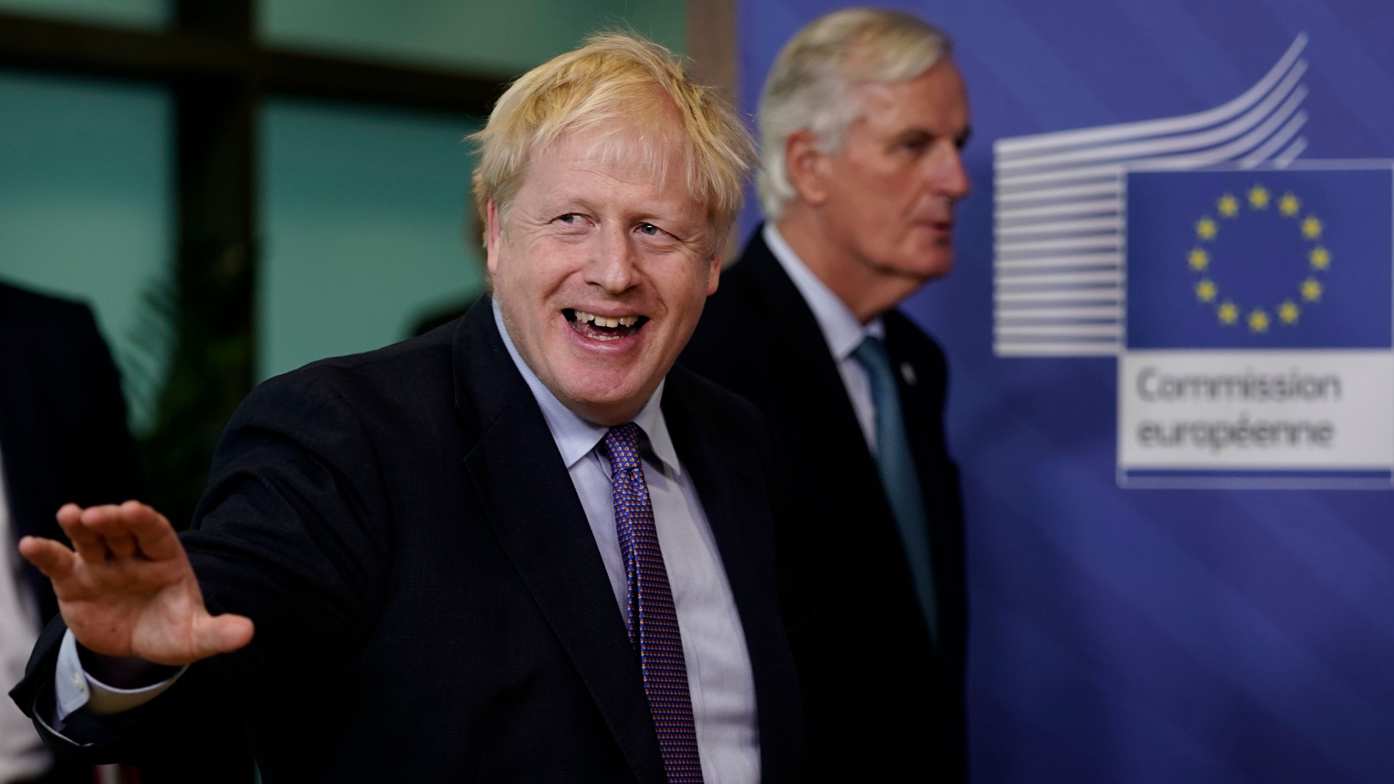 Boris Johnson and Michel Barnier