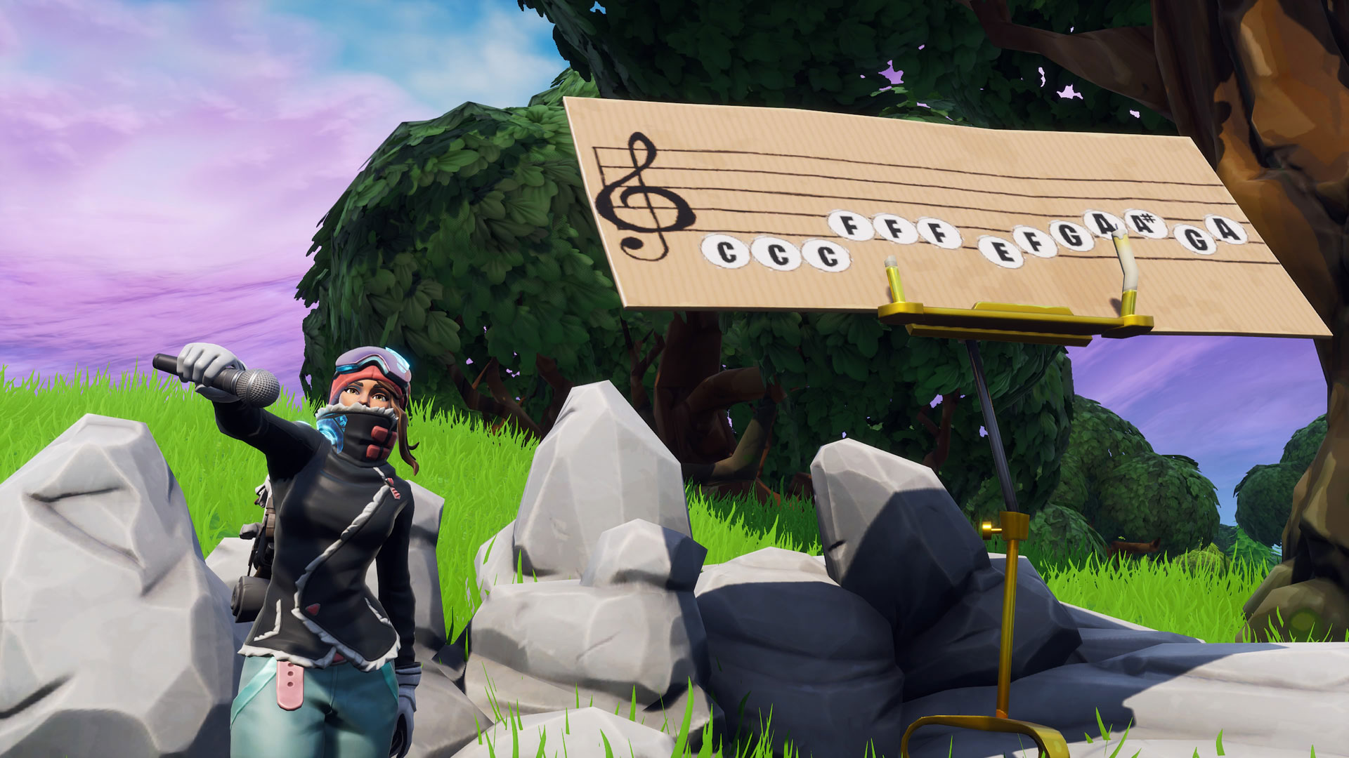 fortnite sheet music where to find it and how to play the pianos near pleasant park and lonely lodge gamesradar - fortnite retail row piano sheet
